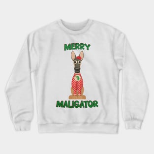 Merry Maligator: Ugly Sweater! Crewneck Sweatshirt